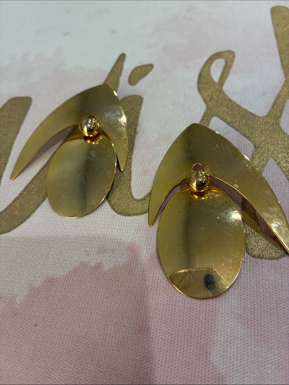 Gold Statement Drop Pierced Earrings - Women Jewelry